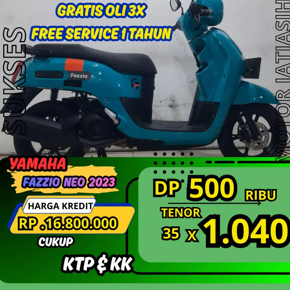 PROMO DP MURAH YAMAHA FAZZIO NEO 2023 DP 500 RIBU BISA CASH/KREDIT