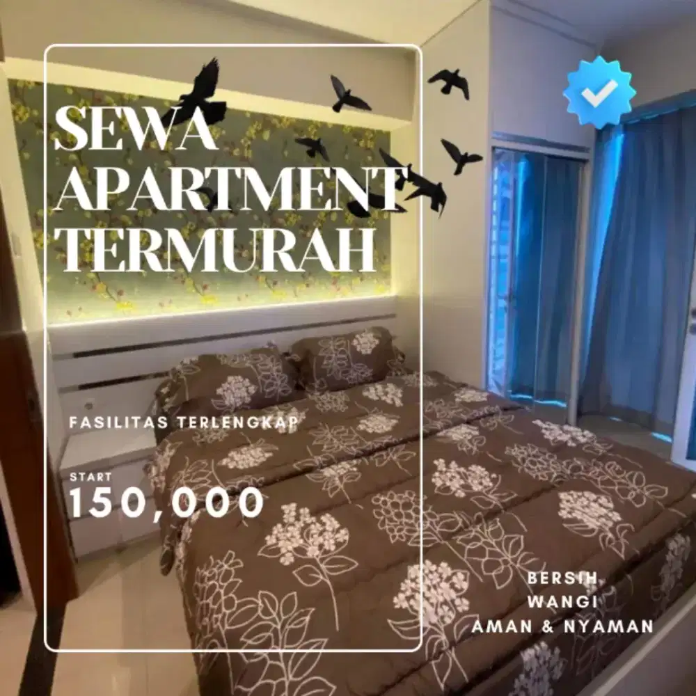 Sewa apartemen Tangerang AKASA PURE LIVING BSD CITY Harian/Transit