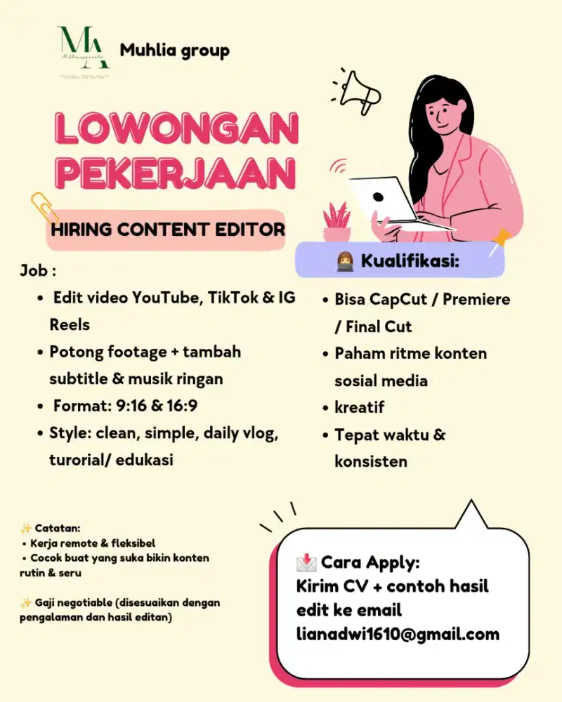 HIRING CONTENT EDITOR