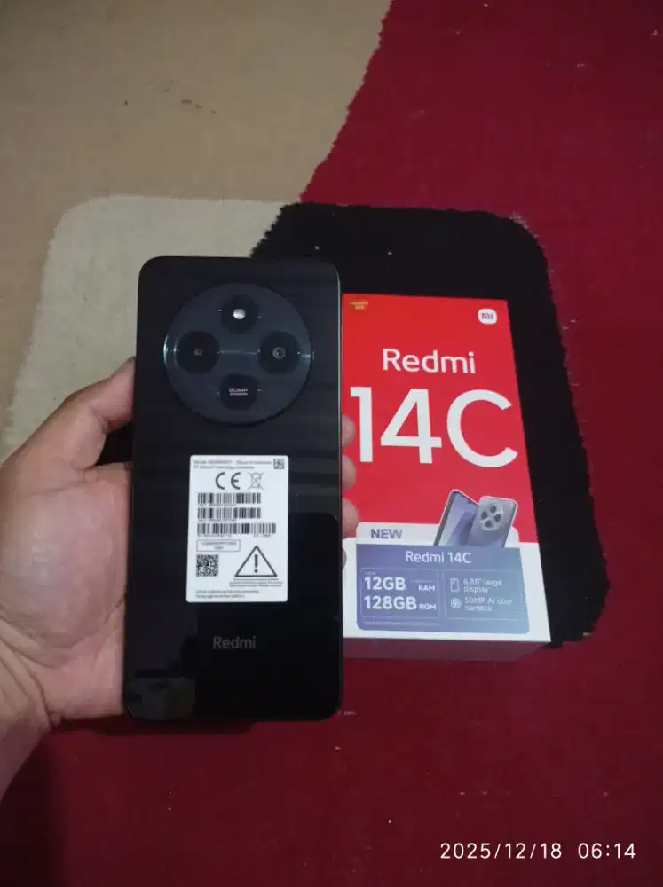 BISMILLAH REDMI 14C RAM 6/128 FULSET MULUS