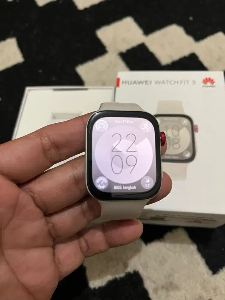 Huawei Watch Fit 3 White Mulus Like New No Minus Fullset original NETT