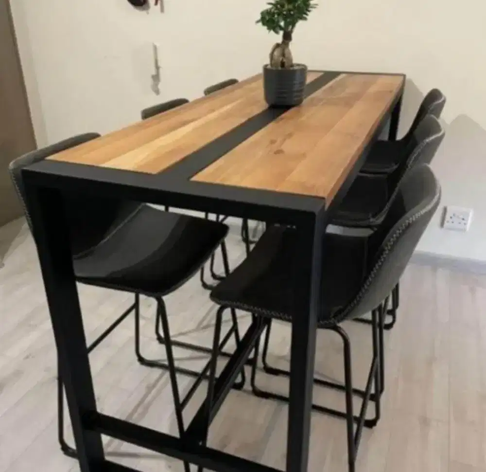 Meja Makan Minimalis / Meja Bar Cafe / Meja Industrial Murah