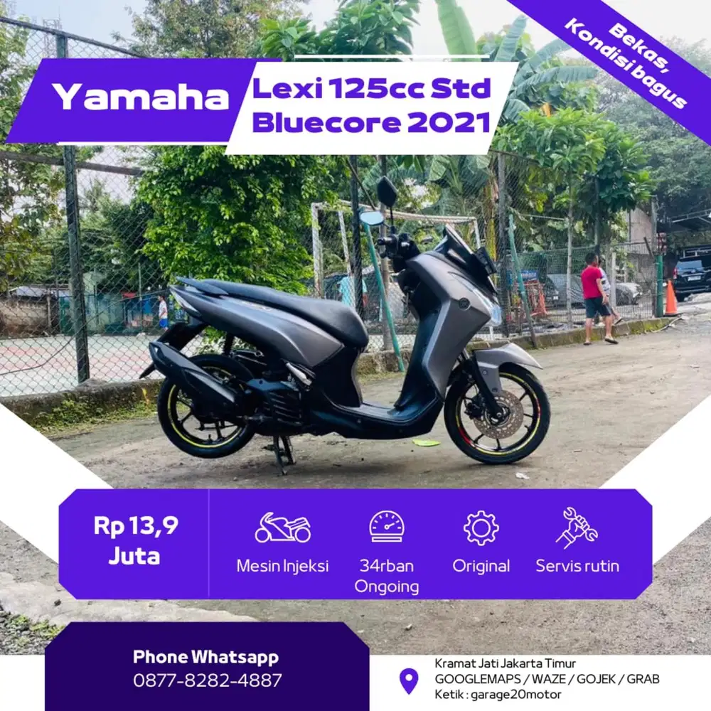Yamaha Lexi std 125cc bluecore fi Tahun 2021