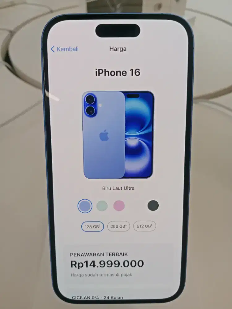 Kredit iPhone 16 128GB Di Home Credit. Syarat hanya Ktp