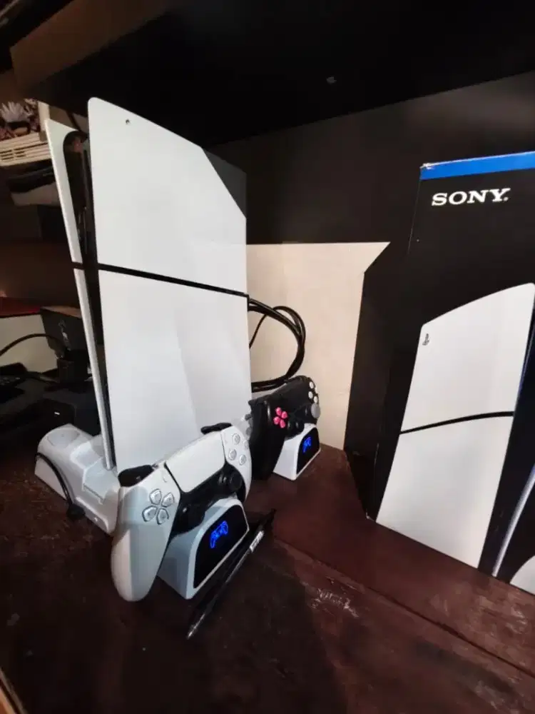 PS5 Slim Stick 2 Game Banyak Colling Stand Charging Dock