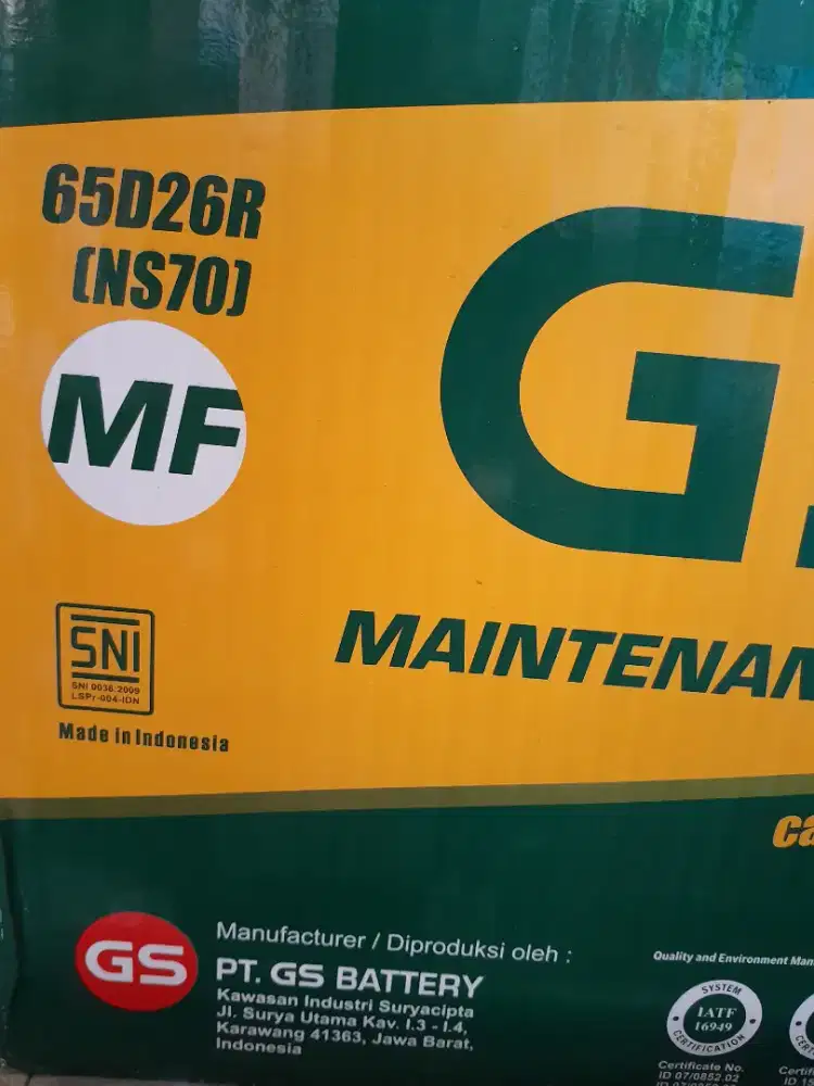 AKI/ACCU NS70 GS MF GS ASTRA ASLI