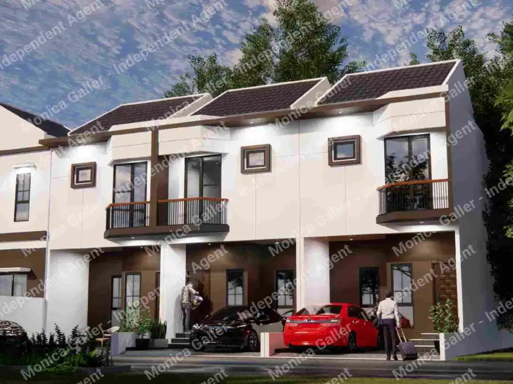 Rumah 2 Carport 6 Kamar di Cempaka Putih Hadap Jalan Besar