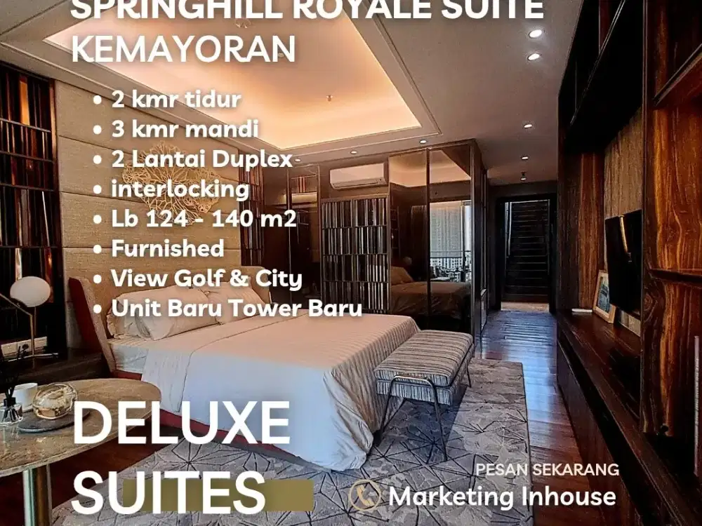 Apartemen Kemayoran 2 Lantai 2 Balkon 2BR View Golf Free DP & IPL Unit Baru