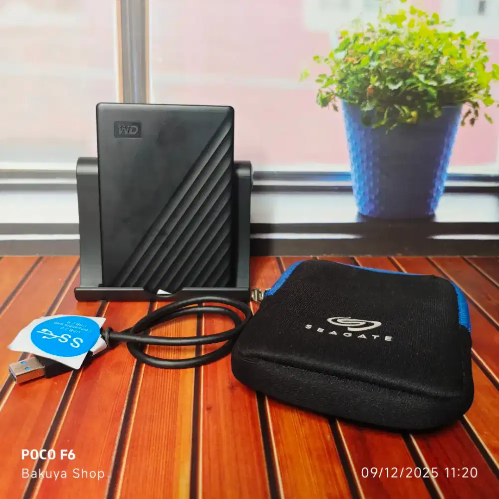 HDD Hardisk Harddisk WD My Passport 1TB Mulus Normal Siap Pakai