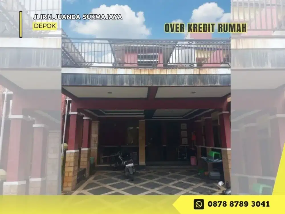 Over Kredit Rumah 2lantai 245JT Strategis dkt Tol di Pesona Khayangan Depok