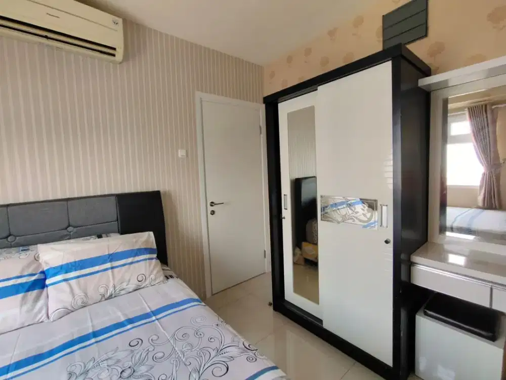 2BR furnish Tahunan apartemen green pramuka city ,jakarta pusat