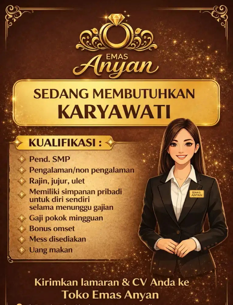 Karyawati toko emas anyan Bekasi timur junction