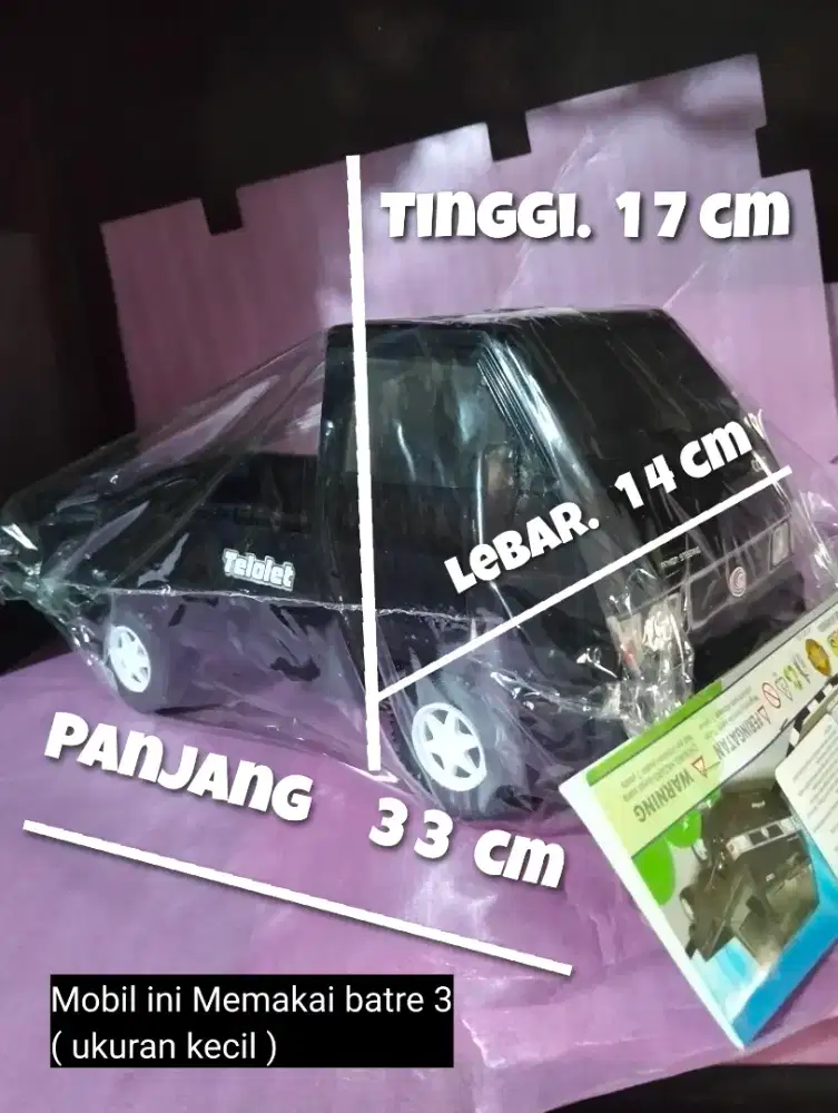 Mobil mainan pick up  L300 pake baterai ukuran kecil depok