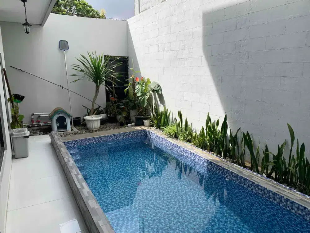 Turun Harga! Murah! Rumah Minimalis Bergaya Minimalis Ada Kolam Renang di Resor Dago Pakar