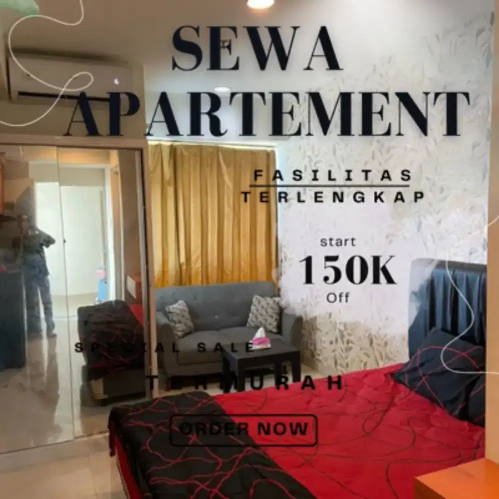 Sewa apartemen Harian/Transit CITYPARK Jakarta Barat Termurah