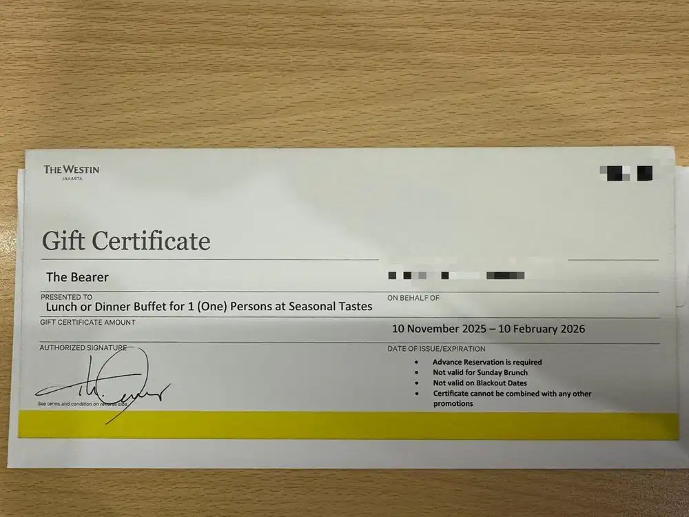 Jual Voucher Lunch or Dinner Buffet at Seasonal Tastes Hotel Westin