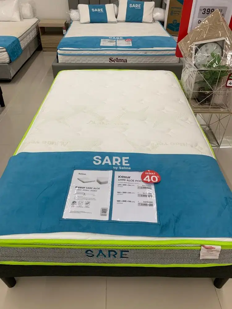 SARE ALOE POCKET SPRING MATRASS 120x200