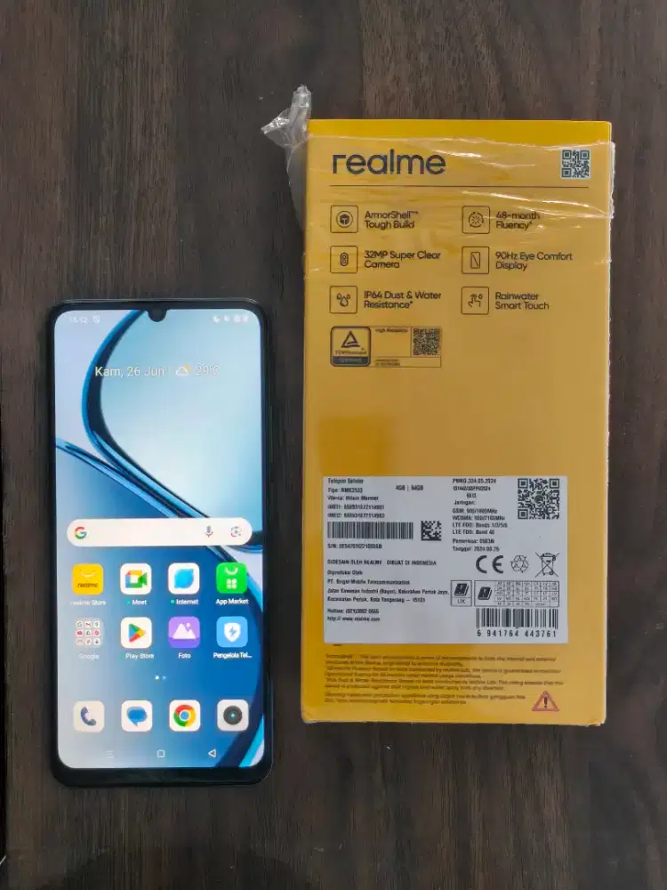 Jual BU Realme note 60 mulus