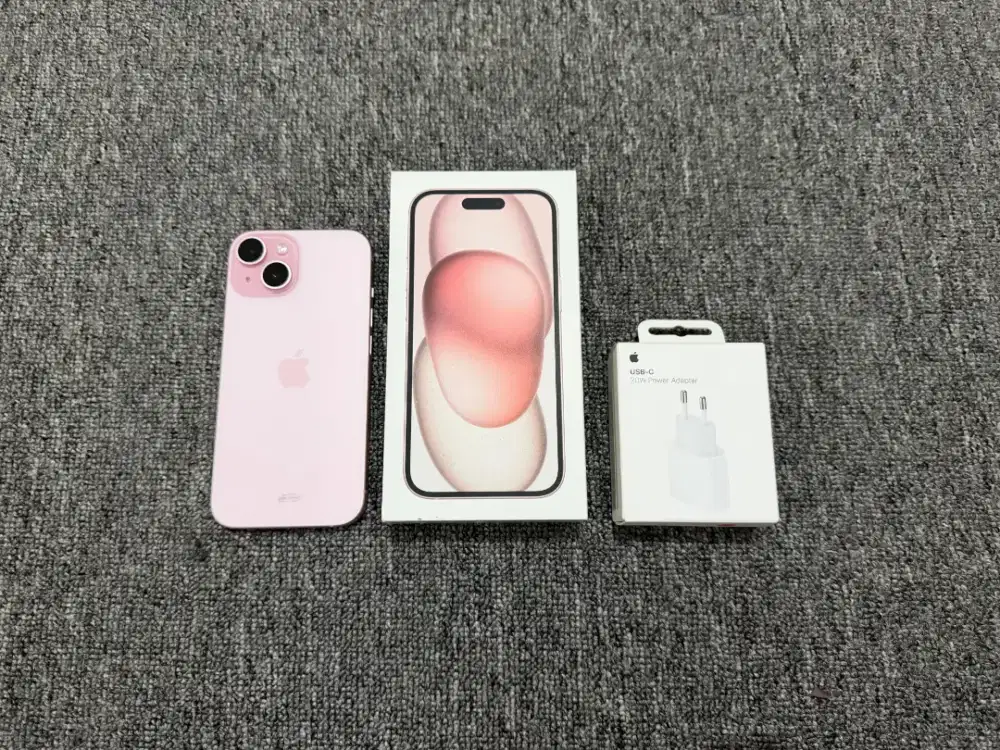 JUAL IPHONE 15 IPHONE15 WARNA PINK (GRATIS CHARGER)