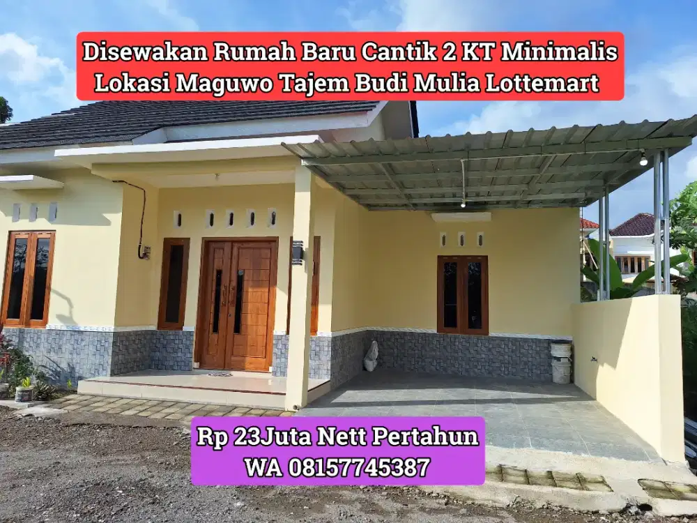Kontrakan Rumah Baru Tajem Maguwo Unriyo Budi Mulia 23Juta/Thn