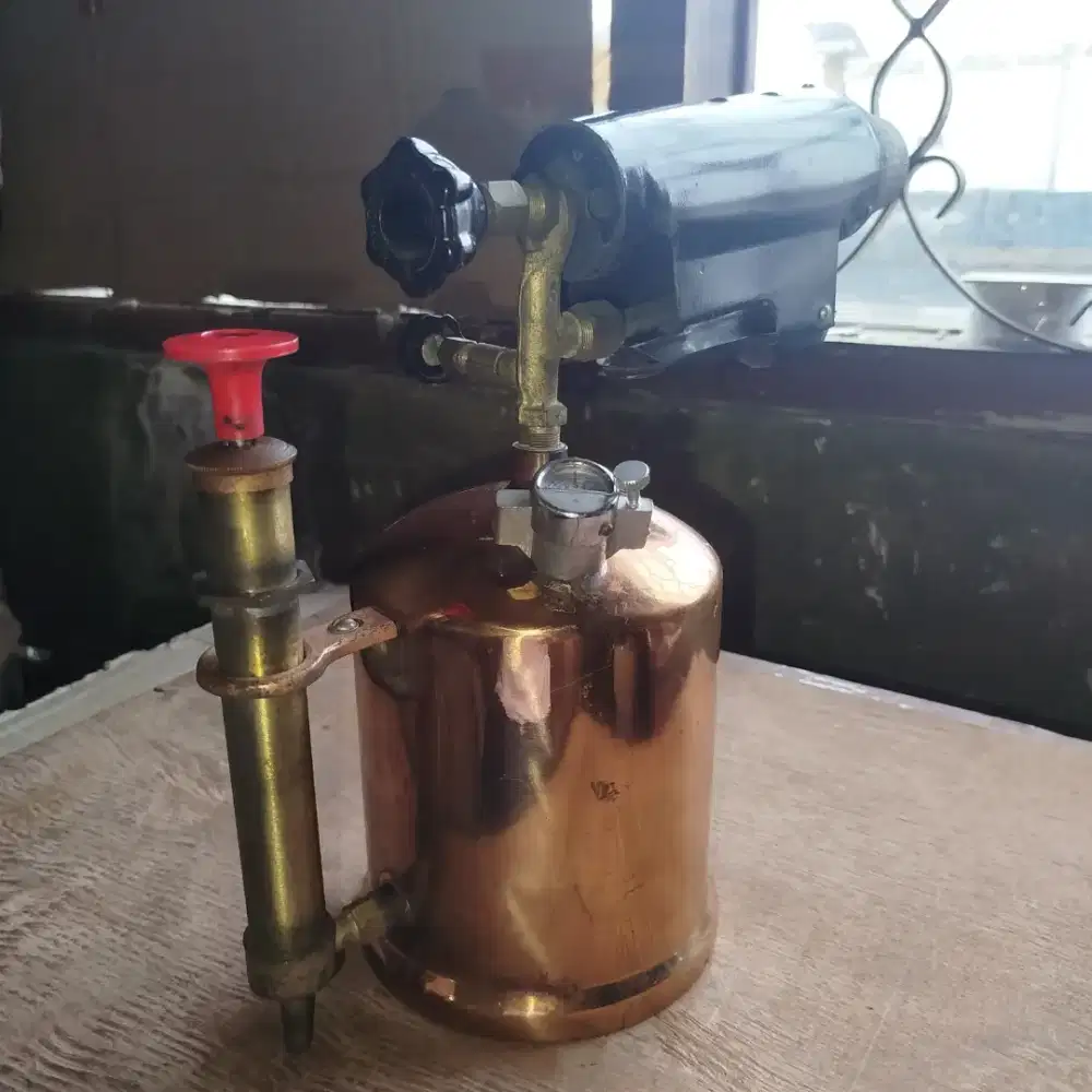 Kompor Bakar / Flame Blower Brass Merk ANCHOR MD 201 Shanghai, China.