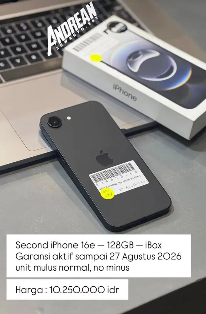 iphone 16e 128gb resmi ibox