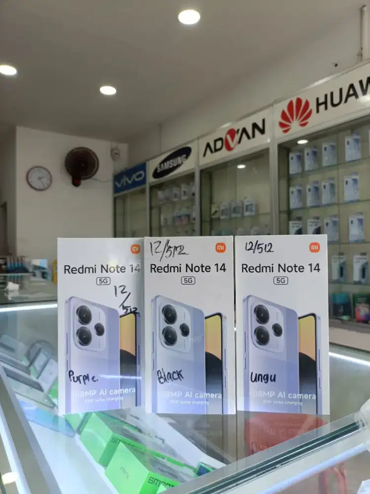 Redmi Note 14 5G (12/512) GB Baru Resmi Xiaom²i