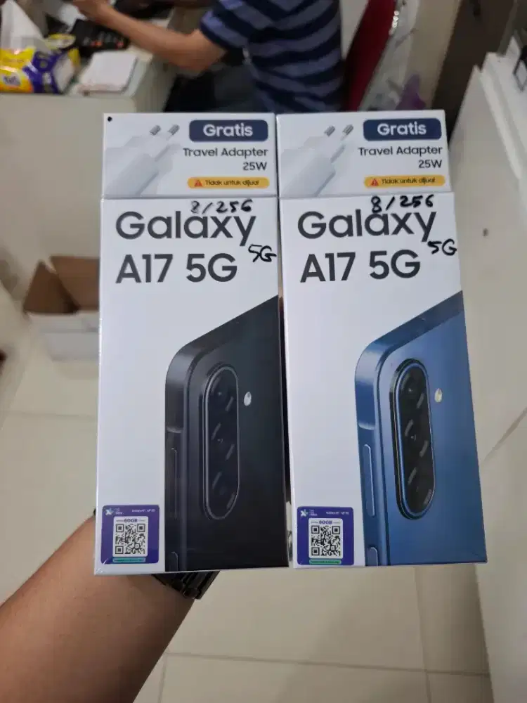 NEW SAMSUNG A17 5G 8/256GB FREE ADAPTER ORI GARANSI RESMI