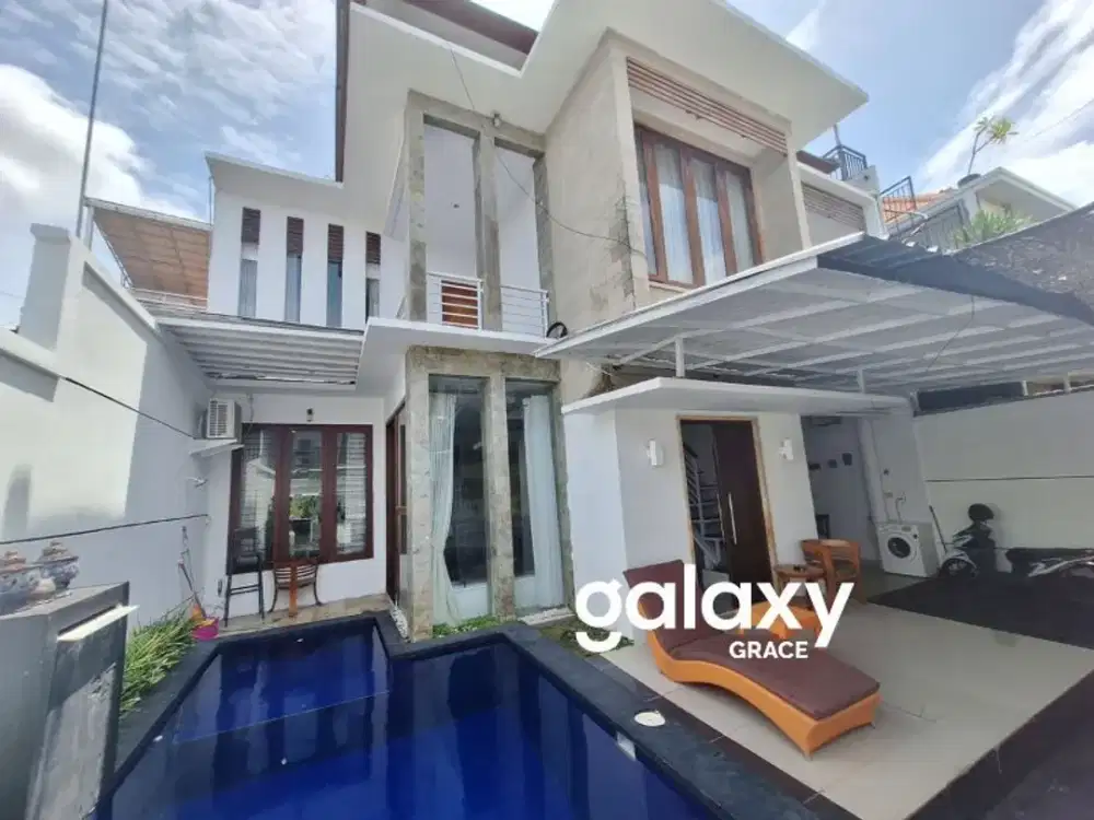 DISEWAKAN RUMAH SEMI VILLA 2 LANTAI DI TUNGGAK BINGIN SANUR DENPASAR, BALI