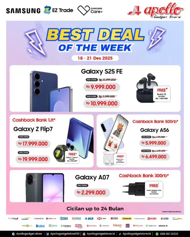 Samsung Galaxy A series dan Z series