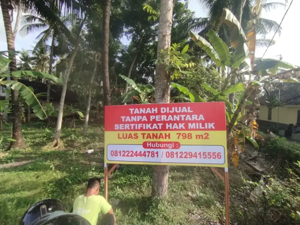 Tanah dijual 798 m