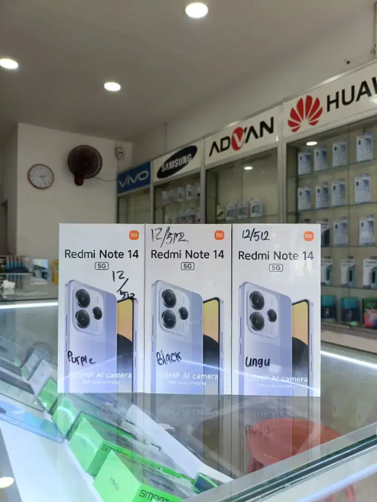 Redmi Note 14 5G (12/512) GB Baru Resmi Xiaomi⁵