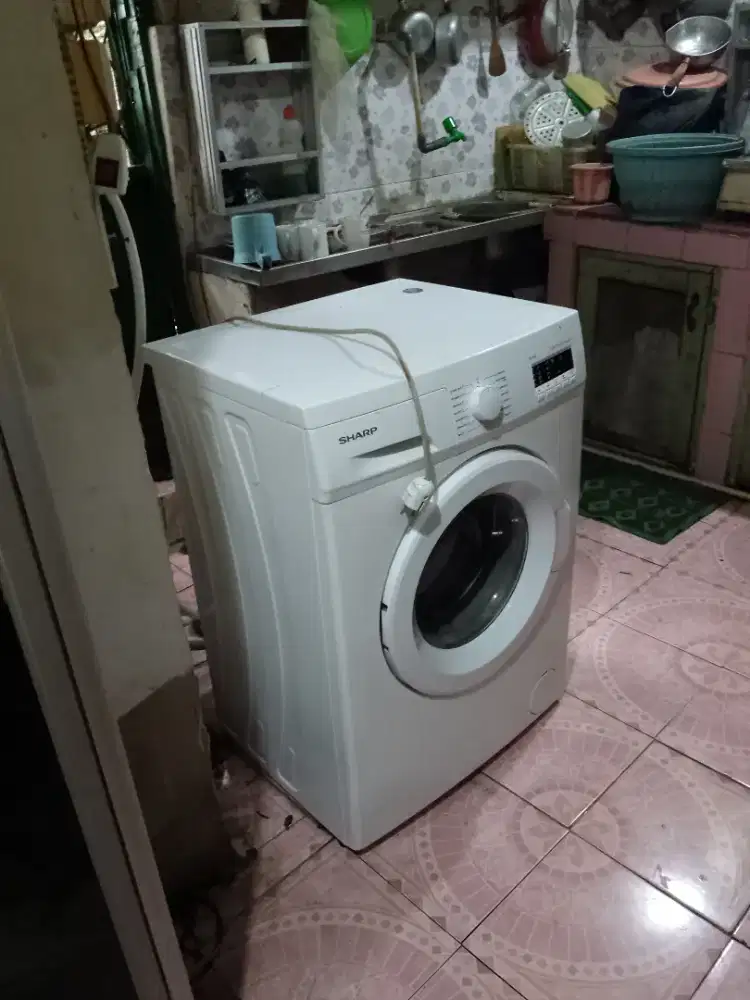 Mesin cuci Sharp front loading 1tabung