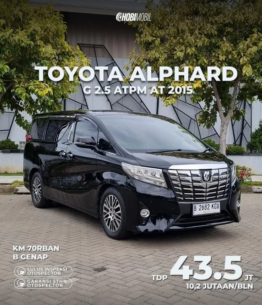 Alphard G 2.5 ATPM AT Pmk 2016