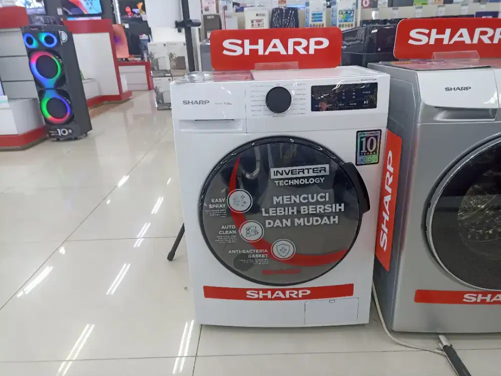 Mesin Cuci Sharp WM Front Loading 7KG