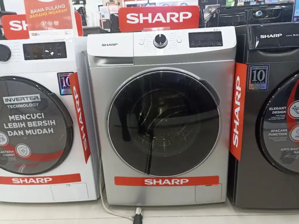 Mesin Cuci Sharp WM Front Loading 8,5KG