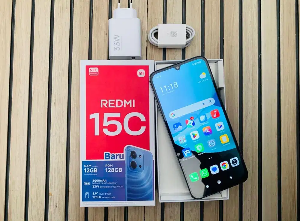 Redmi 15c (6+6/128) baru open segel box aja garansi resmi