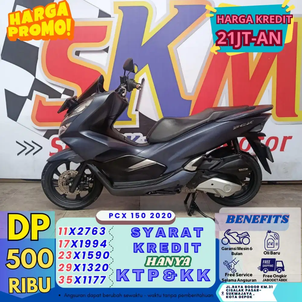Dp 500rb bawa pulang pcx 150 2020 km low bergaransi