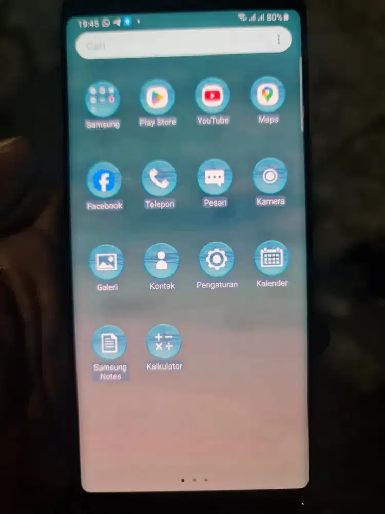 Murah hp Samsung Note 10 8/256 lkp Bks grs resmi layar agak hijau