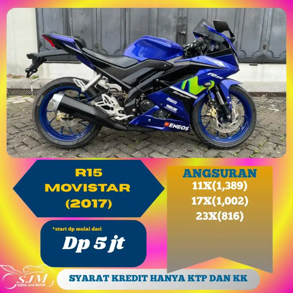 YAMAHA R15 V3 MOVISTAR 2017 CASH & KREDIT