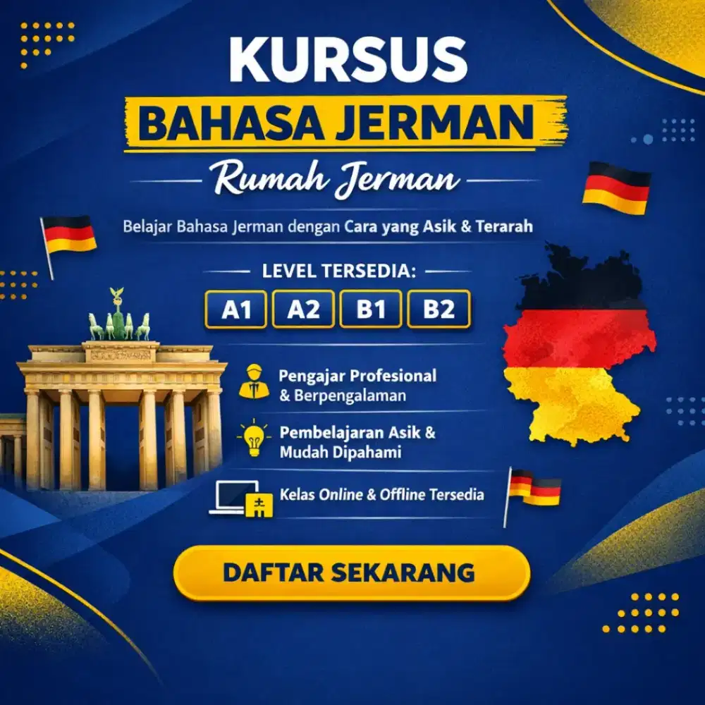 Kursus Bahasa Jerman Level A1-B2