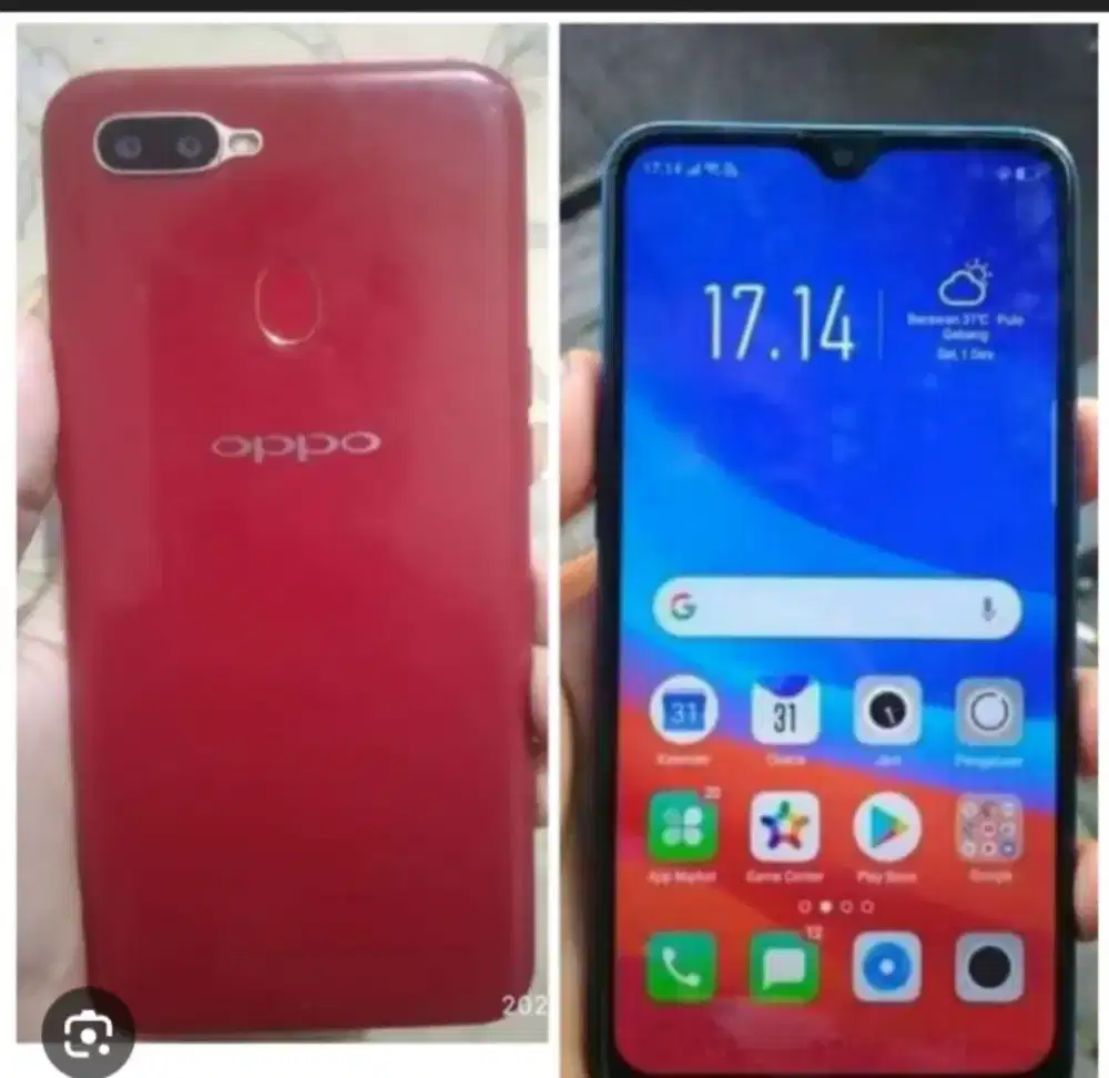 Hp bekas masih mulus hp Oppo A3s ram 2