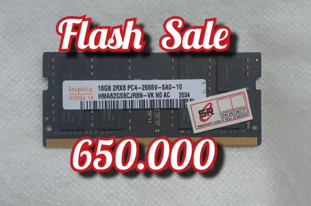 FLASH SALE SODIM 16 GB DDR4