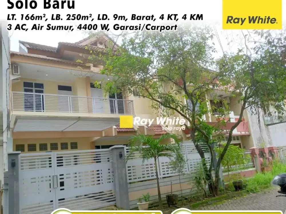 Rumah Mewah 2 Lantai (Full Furnished Sewa) di Jantung Solo Baru