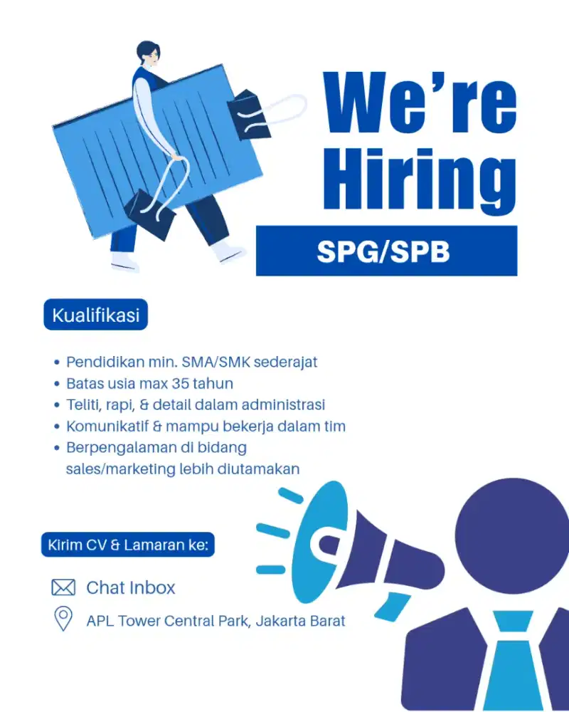 DIBUTUHKAN SPG DAN SPB, DKI JAKARTA