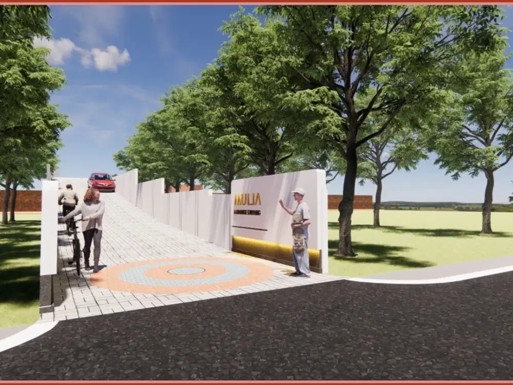 Rumah Modern Dalam Cluster Dengan Mezzanine di Ambarketawang