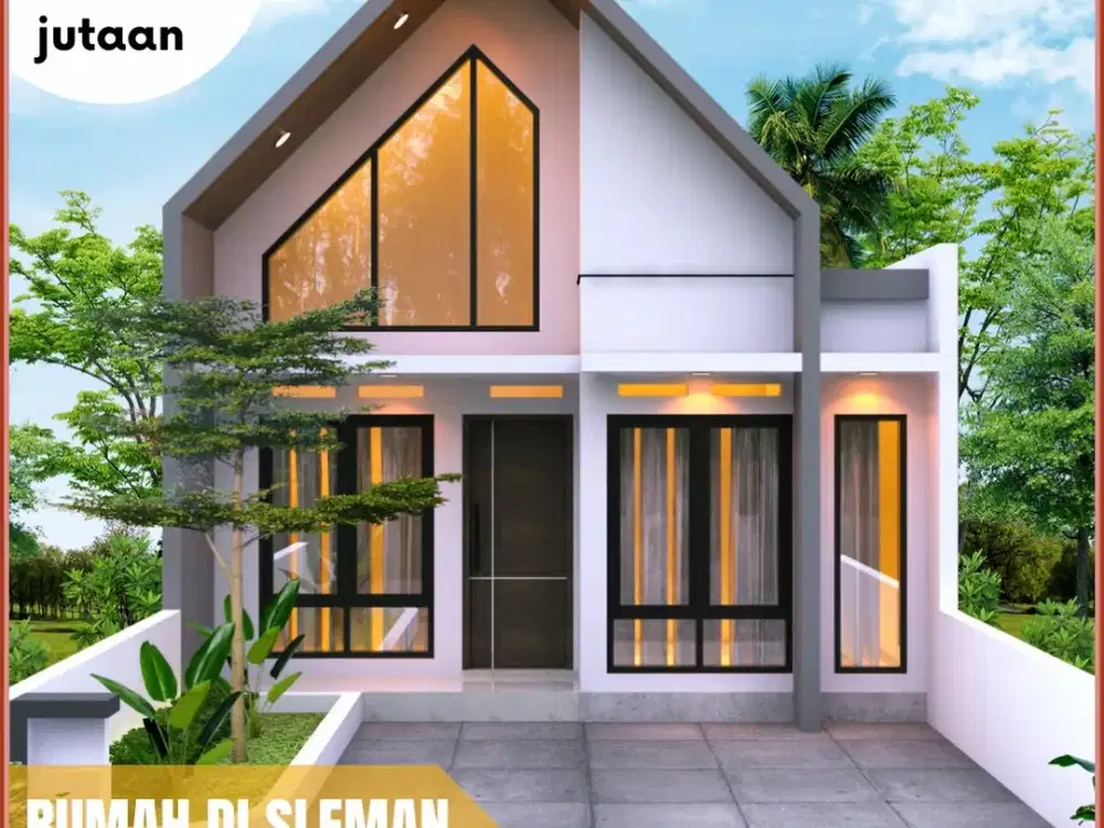 Rumah Scandinavian Mezzanine Include di Sleman One Gate Sistem