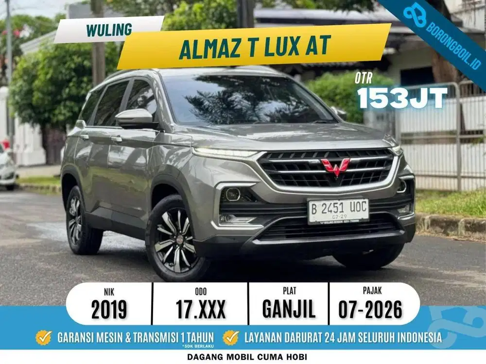KM ISTIMEWA [17Rb] ALMAZ EXLUSIVE 1.5 T LUX CVT 5 SEATER 2019