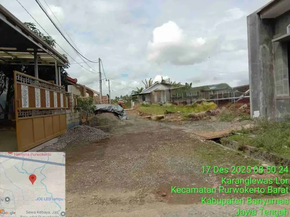 Tanah Kavling murah perum Griya Satria Mandalatama Purwokerto Barat