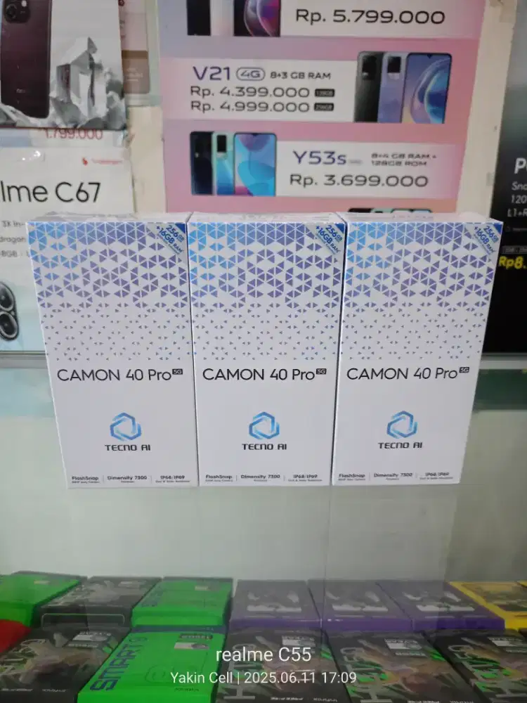 Tecno Camon 40 Pro 5G 8/256 GB IP69 Dimensity 7300 Garansi Resmi
